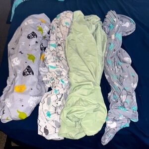 Set of 4 Fitted Crib Sheets